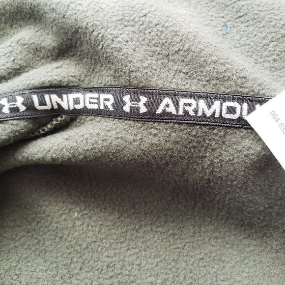Under Armour Fleece 1/2 Zip Mens Size S Baroque Green Pullover Jacket NEW - Picture 9 of 10